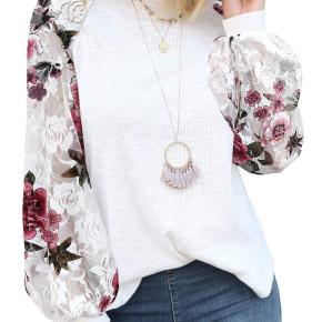Women Special Embroidery Long-sleeved Lace Blouse For Spring