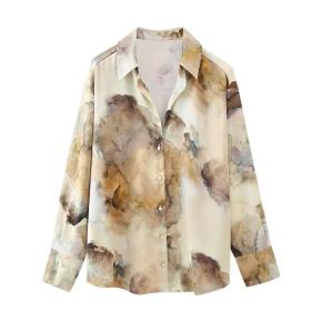 High Quality Printed Spring Shirt For Elegant Ladies