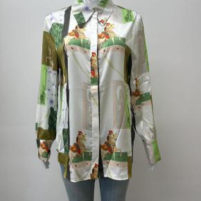 Digital Printing Breathable Satin Shirt For Women