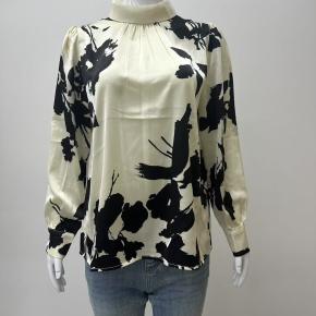 Elegant Digital Printing Breathable Satin Office Ladies Shirt