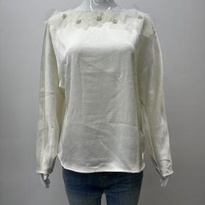 Jacquard Satin Light Yellow Flower Elegant Office Ladies Shirt