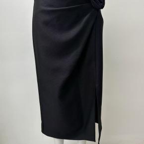 Beauty Casual Flower Decoration Glitter Fabric Slip Long Skirt