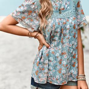 Colorful Digital Printing Lace Elegant Ladies T-Shirt