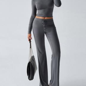 Modal Super Soft Long Sleeves Top Pants Sports 2 Piece Set