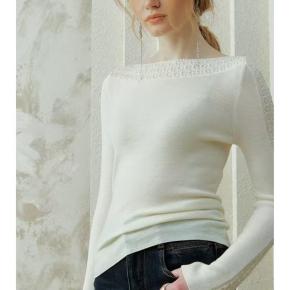 Elegant Ladies Knitted Cotton Jacquard Top For Spring Autumn